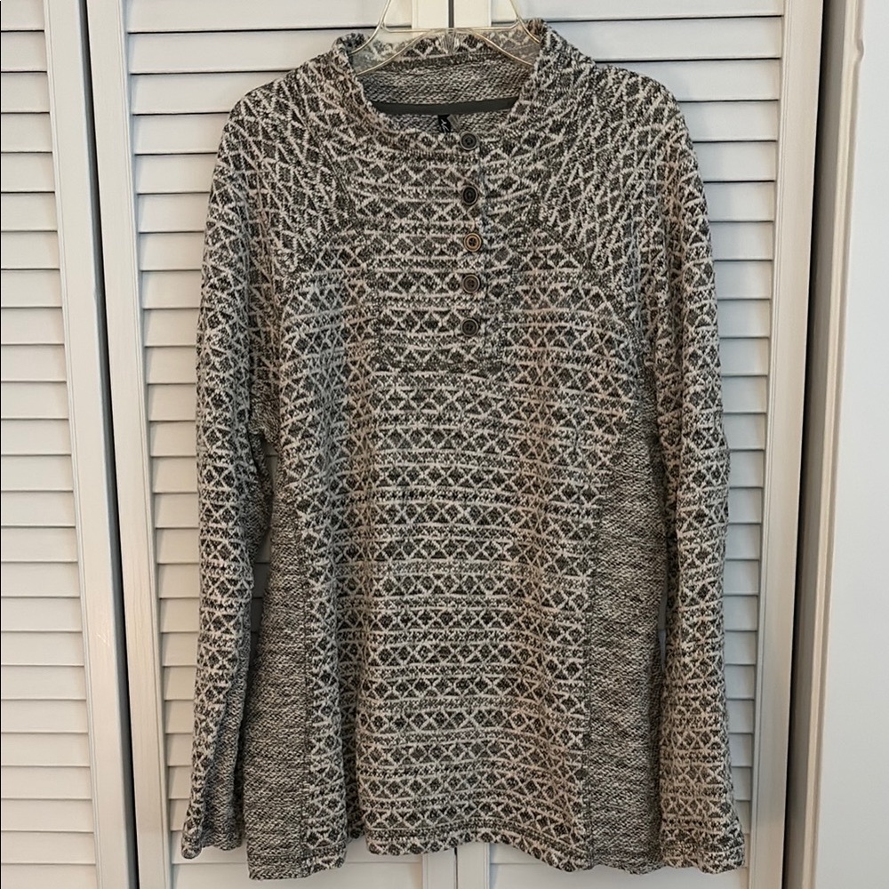 Gray Patterned Women's Tunic